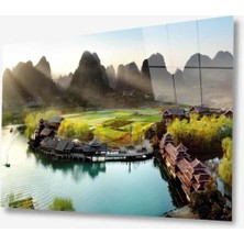 Doğa Manzara Cam Tablo 4mm Dayanıklı Temperli Cam