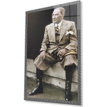 Atatürk Cam Tablo 4mm Dayanıklı Temperli Cam, Atatürk Glass Wall Art