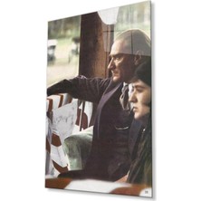 Atatürk Cam Tablo 4mm Dayanıklı Temperli Cam, Atatürk Glass Wall Art