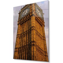 Londra Cam Tablo 4mm Dayanıklı Temperli Cam, London Glass Wall Decor