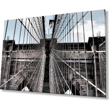 Köprü Cam Tablo 4mm Dayanıklı Temperli Cam, Bridge Glass Wall Decor