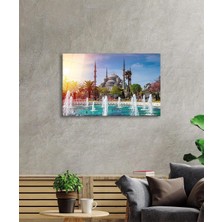 Cami Manzara Dini Islami Duvar Dekoru Cam Tablo 4mm Dayanıklı Temperli Cam