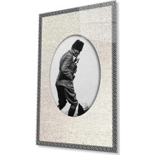 Atatürk Cam Tablo 4mm Dayanıklı Temperli Cam, Atatürk Glass Wall Art