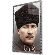 Atatürk Cam Tablo 4mm Dayanıklı Temperli Cam, Atatürk Glass Wall Art