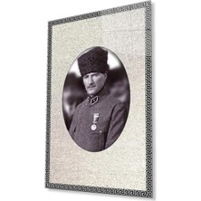 Atatürk Cam Tablo 4mm Dayanıklı Temperli Cam, Atatürk Glass Wall Art