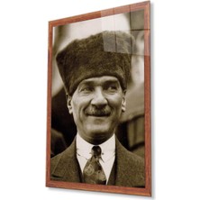 Atatürk Cam Tablo 4mm Dayanıklı Temperli Cam, Atatürk Glass Wall Art