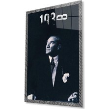 Atatürk Cam Tablo 4mm Dayanıklı Temperli Cam, Atatürk Glass Wall Art