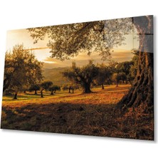 Son Bahar Cam Tablo 4mm Dayanıklı Cam Tablo Temperli Cam, Autumn Glass Painting Glass Wall Art