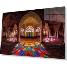 Cami Islami Motif Dini Duvar Dekoru Cam Tablo 4mm Dayanıklı Temperli Cam