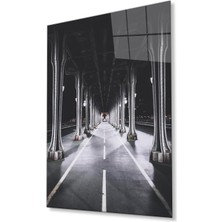 Sokak Cam Tablo 4mm Dayanıklı Temperli Cam, Street Glass Wall Decor