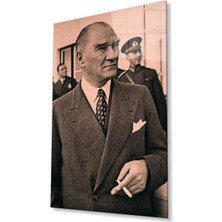 Atatürk Cam Tablo 4mm Dayanıklı Temperli Cam, Atatürk Glass Wall Art