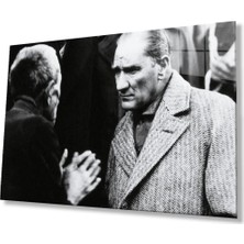 Atatürk Cam Tablo 4mm Dayanıklı Temperli Cam, Atatürk Glass Wall Art