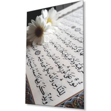 Kuran Ayet Cam Tablo 4mm Dayanıklı Temperli Cam