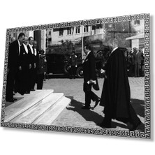 Atatürk Cam Tablo 4mm Dayanıklı Temperli Cam, Atatürk Glass Wall Art