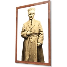 Atatürk Cam Tablo 4mm Dayanıklı Temperli Cam, Atatürk Glass Wall Art