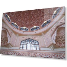 Cami Motif Dini Islami Duvar Dekoru Cam Tablo 4mm Dayanıklı Temperli Cam