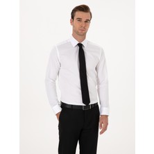 Cacharel Erkek Beyaz Slim Fit %100 Pamuk Klasik Gömlek 50318179-VR013