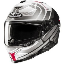 Hjc I71 Vız MC1SF Kapalı Motosiklet Kaskı Beyaz Gri Kırmızı