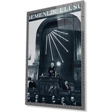 Atatürk Cam Tablo 4mm Dayanıklı Temperli Cam, Atatürk Glass Wall Art