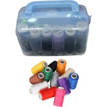 Iplik Set Kare Plastik Dikiş Seti (Renk Stok Durumuna Göre)