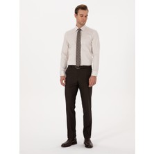 Cacharel Erkek Kahverengi Slim Fit Klasik Pantolon 50318985-VR029