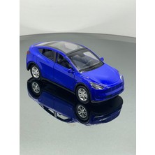 Tesla Model Y  Koleksiyonluk Metal Sesli Işıklı Diest Car Oyuncak Model Araba 12 cm