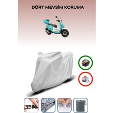 Rks Neon 125 Arka Çanta Uyumlu Motosiklet Branda Su Geçirmez Dayanıklı Kumaş