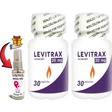 Helsol: Levitrax 2 Adet Erkeklerin Performansına Özel 30LU Kapsüller + Erosel Erotikmasaj Yağı Hediye