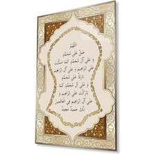 Nali Şerif Cam Tablo 4mm Dayanıklı Temperli Cam, Islamic Prayer Glass Wall Decor