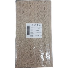 Dantel Polyester Sanal Tül Bant Cappucino 14,80 Metre En 6 cm ON-1661-C
