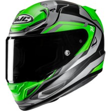 Hjc RPHA12 Brels MC4HSF Kapalı Motosiklet Kaskı Gri Yeşil