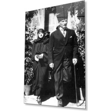 Atatürk Cam Tablo 4mm Dayanıklı Temperli Cam, Atatürk Glass Wall Art