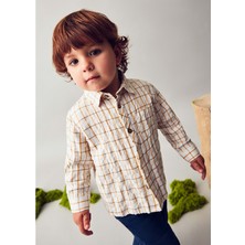 Mayoral Erkek Çocuk Uzun Kol Gömlek - Mayoral - Krem - 4 Yaş - 2110--KREM-4 Yaş