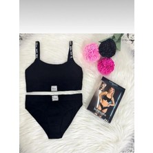 Luneria Kadın Alt Üst Büstiyer Takım Siyah