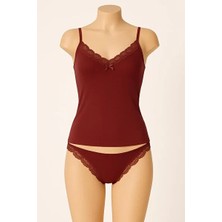 Luneria Kadın Dantel Detaylı Atlet Külot Takım