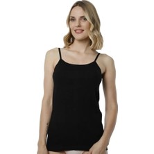 Hmd B2006 Saten Ip Askılı Siyah Atlet    Xl