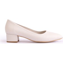 Hakiki Deri Topuklu Kadın Ayakkabısı 25NE783