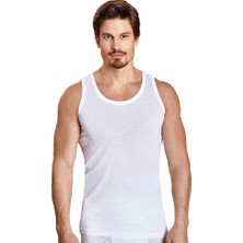 Berrak 1020 Erkek %100 Pamuk Atlet 6lı Paket Beyaz Xs