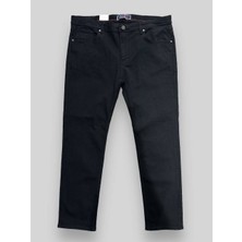 Annex Erkek Büyük Beden Denim Pantolon 6014 Model Siyah Renk Bol Kesim Günlük Kullanım İçin Rahat