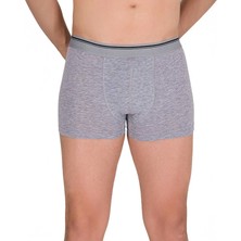 Berrak 1097 Erkek Likralı Boxer 3lü Paket Gri L