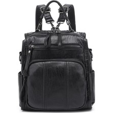 Yıkama Deri Sırt Askılı Kadın Çantası 21K Barcelona 1915