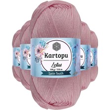 Kartopu 5 Adet Lotus Bikini Büstiyer Bluz Örgü İpi  K768 Açık Pembe