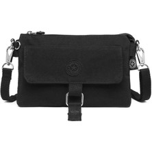 Mini Siyah Çapraz Çanta El Çantası Pörtföy Çanta