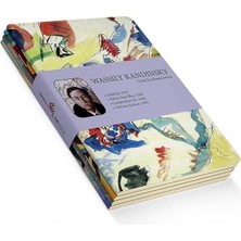 Great Synthesis Series - A6, Wassily Kandinsky 4'lü Defter Seti I, Çizgisiz, Toplam 192