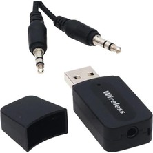 Powermaster PM-15152 Bluetooth Wireless To 3.5mm Jack Audio Ses Mp3 Alıcı (Receiver Çevirici Adaptörü)