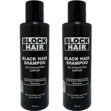 Saçları Siyahlaştıran Block Hair Şampuan 200ML x 2 Adet