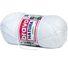 Natura %100 Koton Iplik 100 Gram 200 Metre (Renk Kodu:306) Beyaz