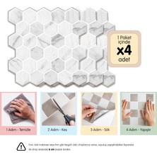 3D Kendinden Yapışkanlı Duvar Karosu 30,5 cm x 30,5 cm (4 Adet) 0,371 M²