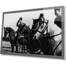 Bay Çağrı Atatürk Cam Tablo 4 mm Dayanıklı Temperli Cam, Atatürk Glass Wall Art