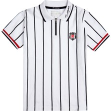 Beşiktaş Atatürk Yarım Fermuarlı Polo Yaka T-Shırt Jr 25-26